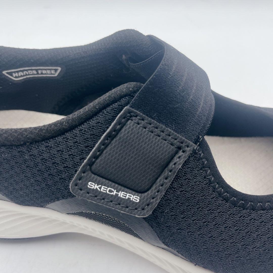 美品✨スケッチャーズ スリップインズ メリージェーン スニーカー 黒 25cm