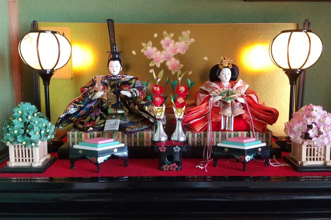 雛人形 本仕立 清峰作 親王飾り ライト付き