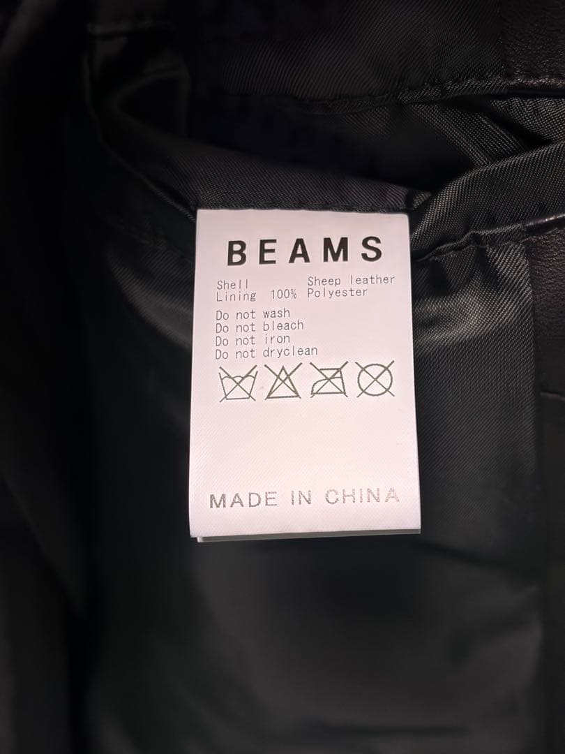 BEAMS ダブルライダース　羊革　Mサイズ　11-18-2899-202