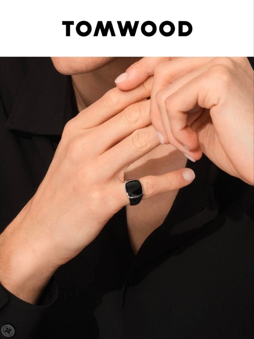 TOMWOOD Cushion Polished Black Onyx オニキス