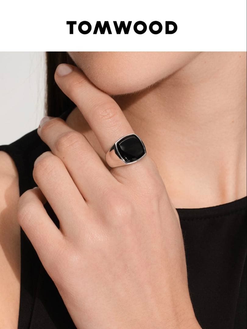 TOMWOOD Cushion Polished Black Onyx オニキス