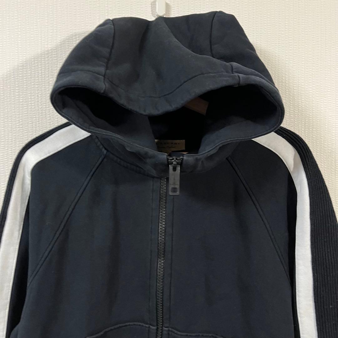 バーバリー　BURBERRY　ラインパーカー　Sサイズ　ブラック