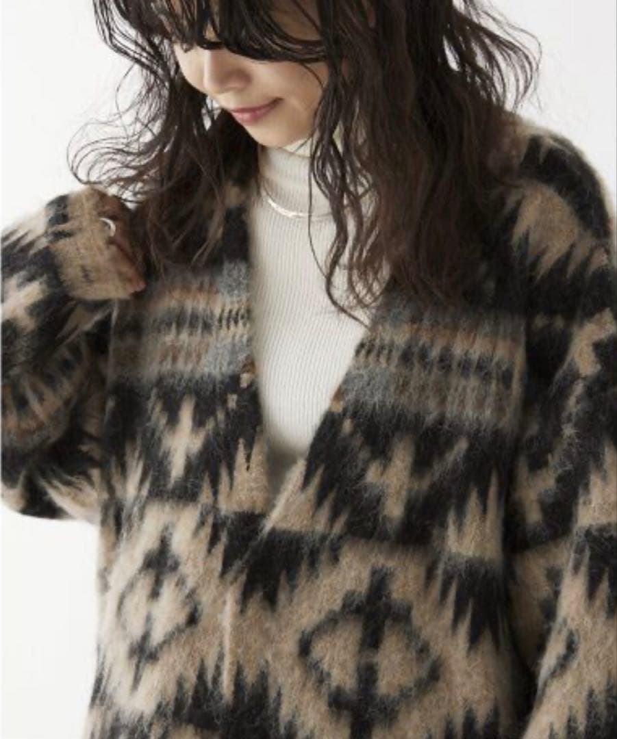 美品 ジャーナルスタンダードレリューム PENDLETON モヘアカーディガン
