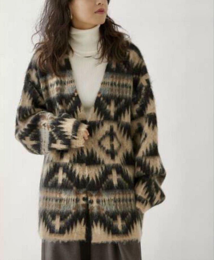 美品 ジャーナルスタンダードレリューム PENDLETON モヘアカーディガン