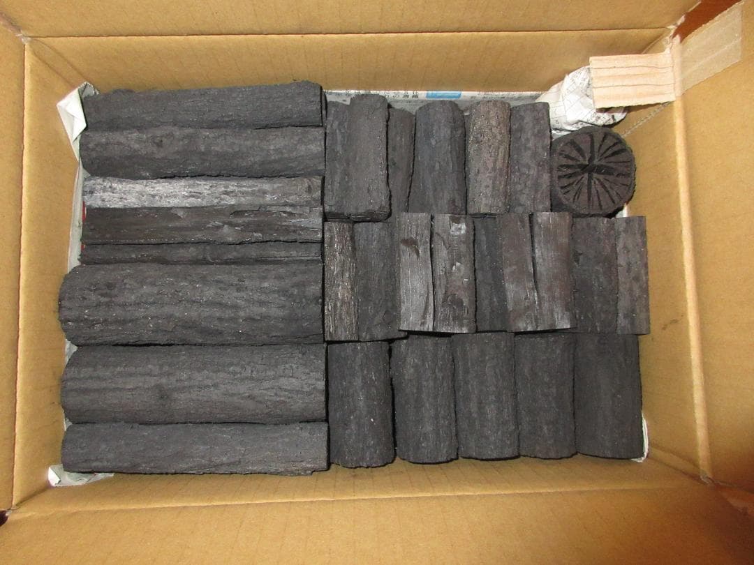 送料込【逢絢亭・新品】茶の湯炭 組炭 風炉用 国産くぬぎ炭 ５点前分 日本製