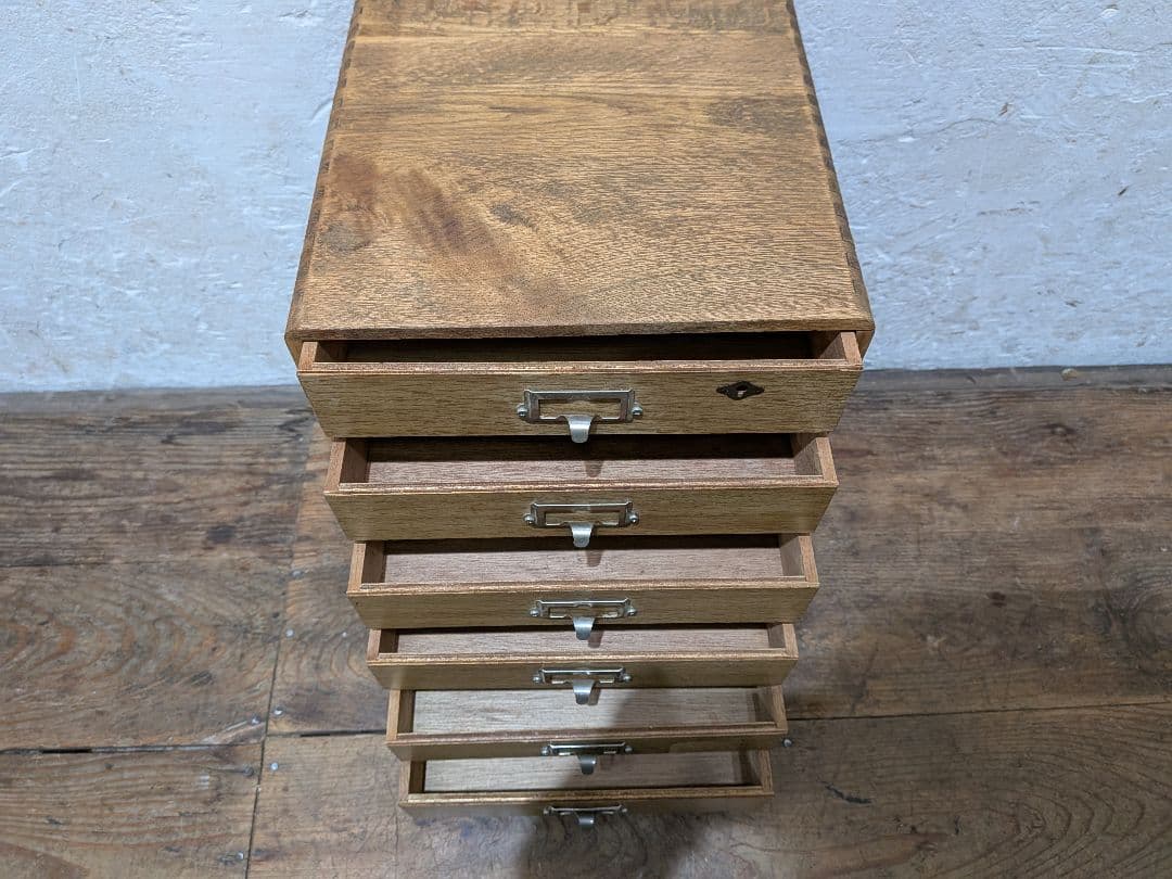 1101 ビンテージ　収納6杯　小引き出し　書類ケース　小物入れ　レトロ　ラック