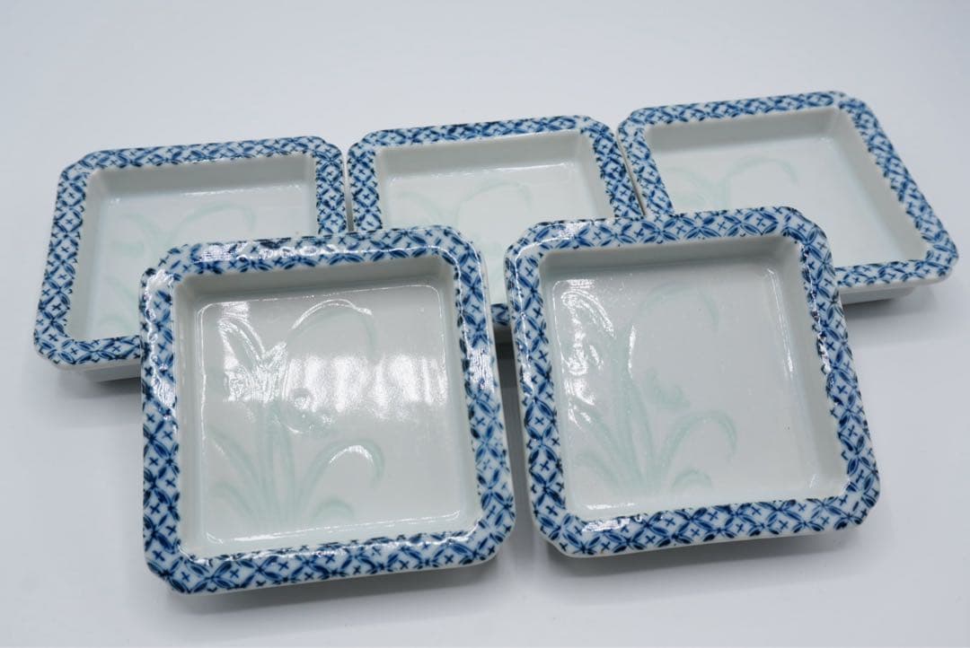 京焼　萬珠堂　ぞうがん蘭小皿　5客