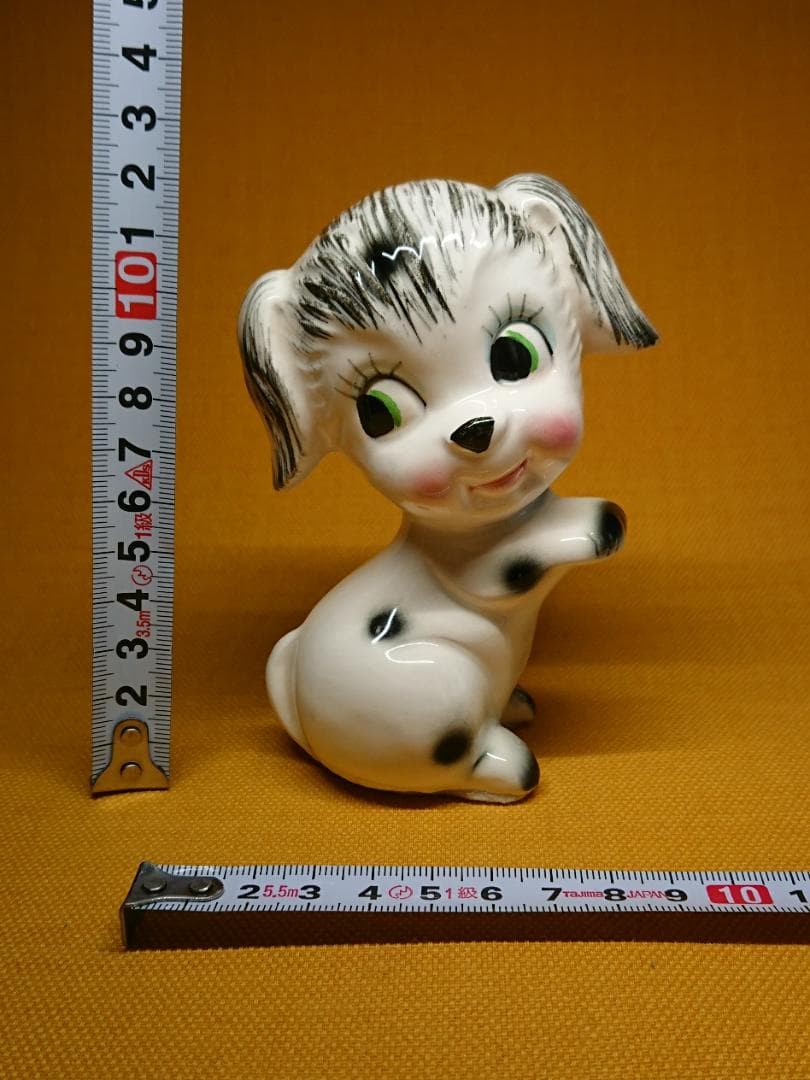 【美品】イヌ　ネコ　陶器　オブジェ　置物　インテリア　工芸品　美術品　A1068