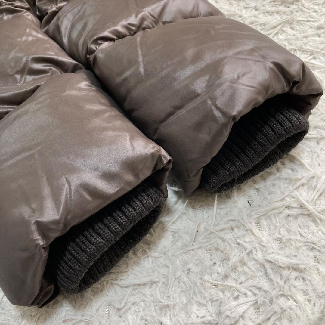 17201✨デュベティカ 42 L デネブ ラクーンファー ダウンコート 茶