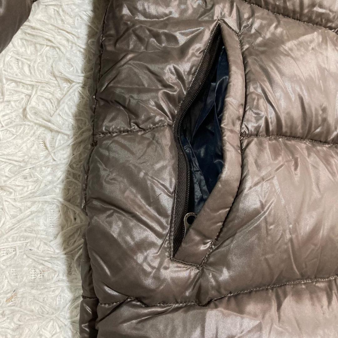 17201✨デュベティカ 42 L デネブ ラクーンファー ダウンコート 茶