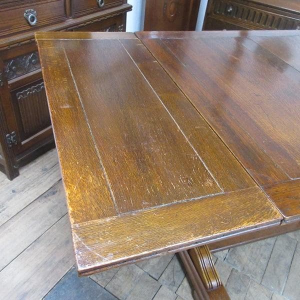 イギリス アンティーク 家具 ドローリーフテーブル ダイニング 英国 6063d