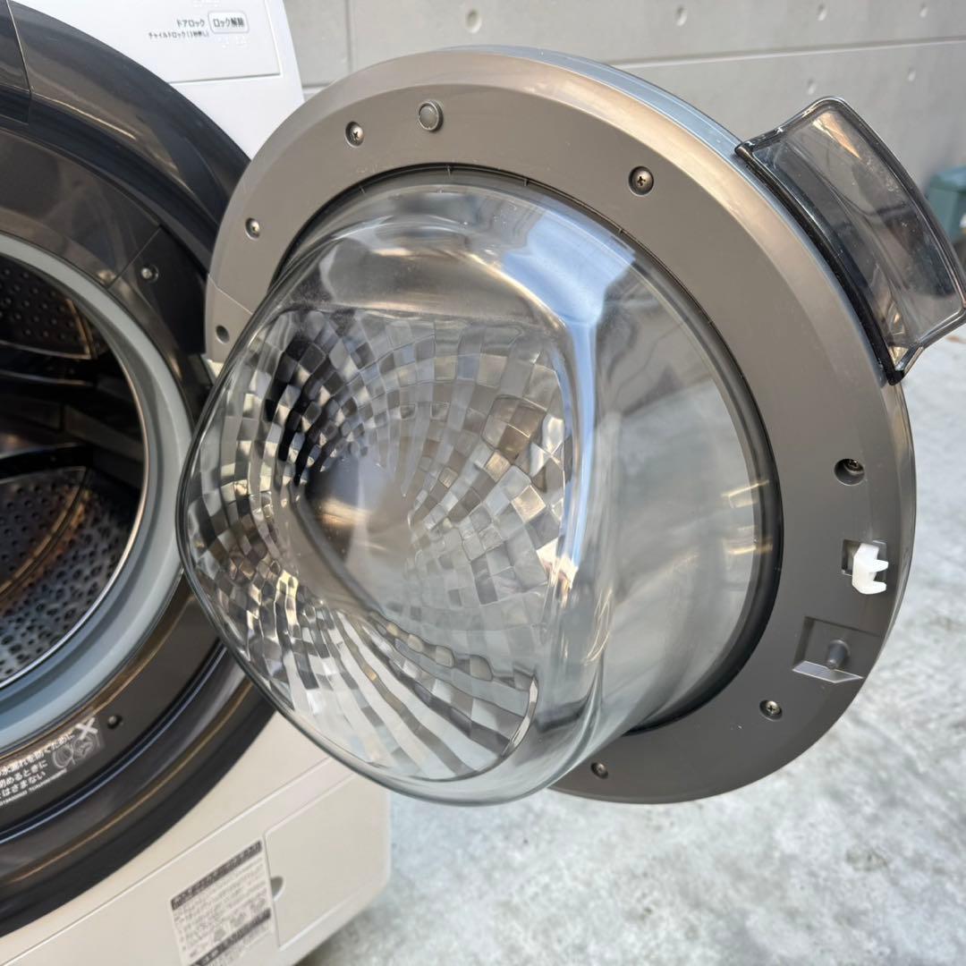 02★2022年製美品★シャープ　ドラム式洗濯機　7KG 熱乾燥　一人暮らし