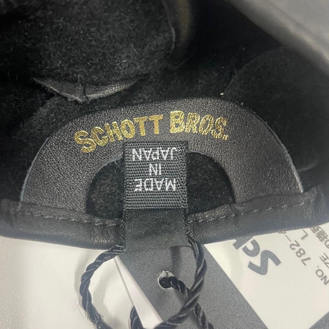 【新品】Schott レザーグローブ ブラック ワンスター