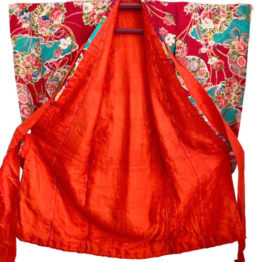 アンティーク3歳 女の子 子供着物 七五三 アンティーク着物 NO110