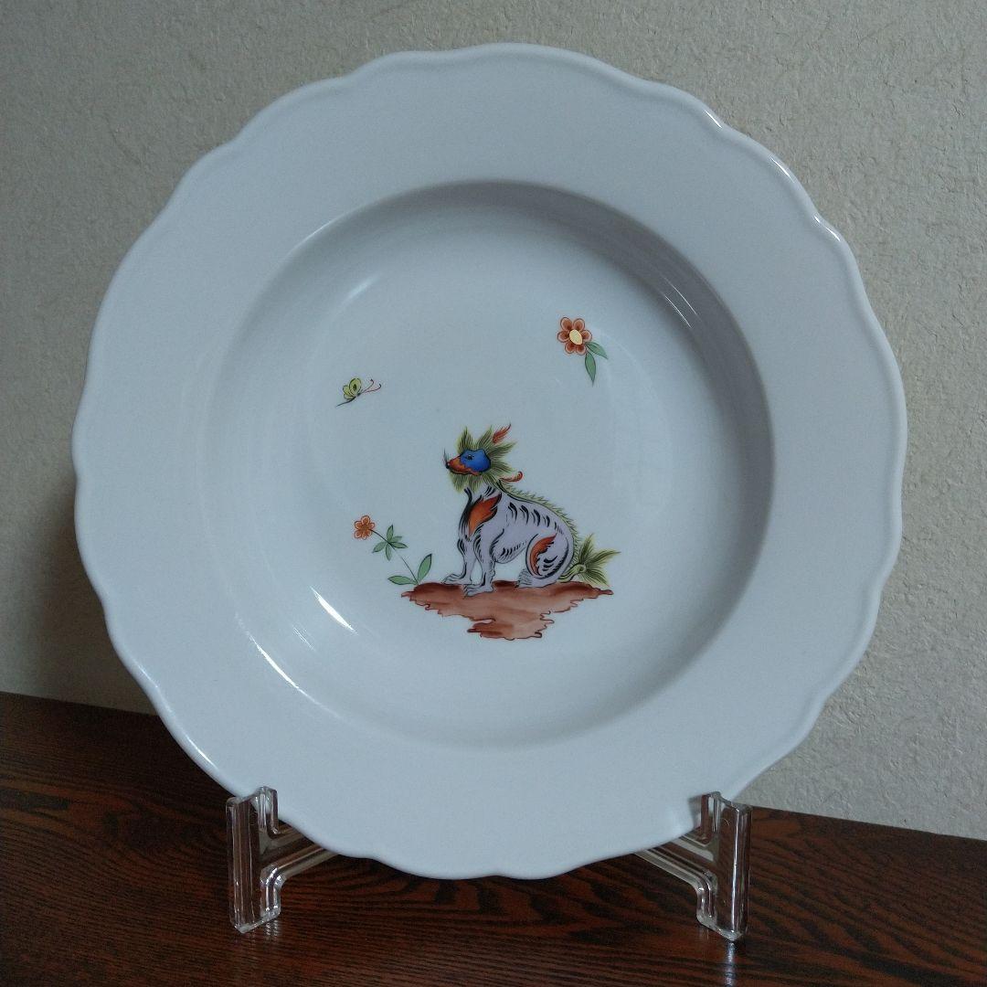 マイセン　ハンドメイド動物飾皿