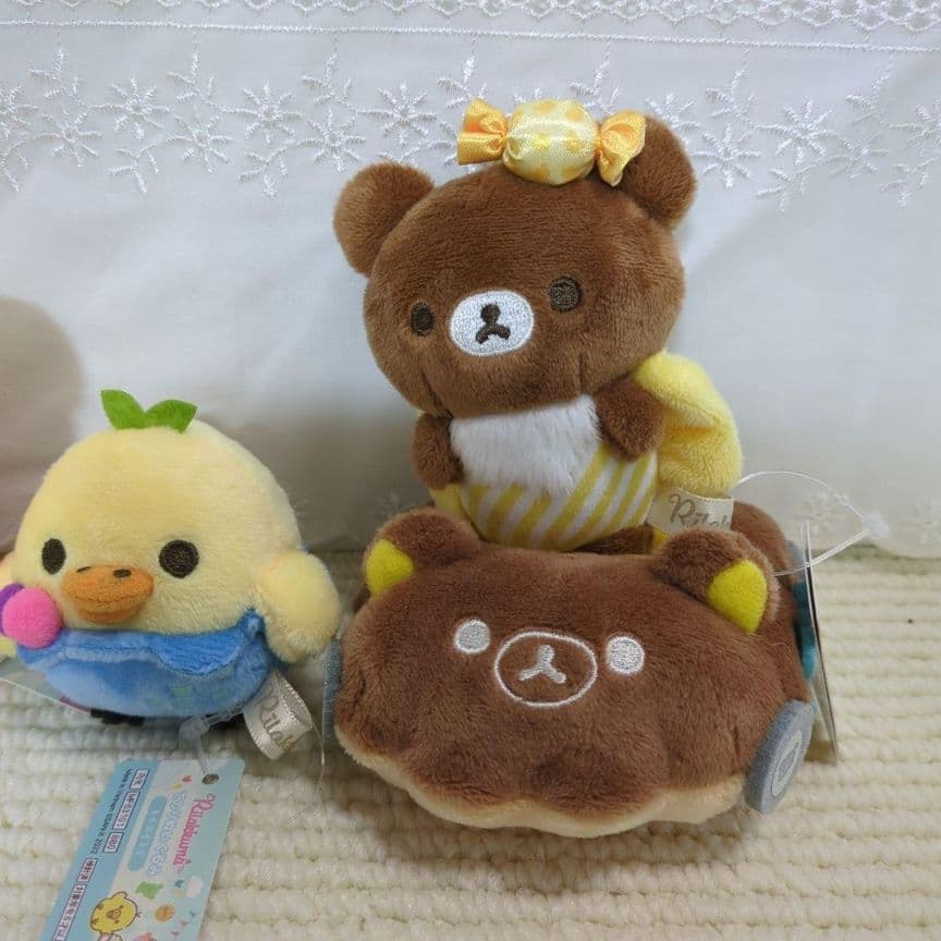 リラックマ　コリラックマ　てのりぬいぐるみ　ジュエルケース　ピンク２つ