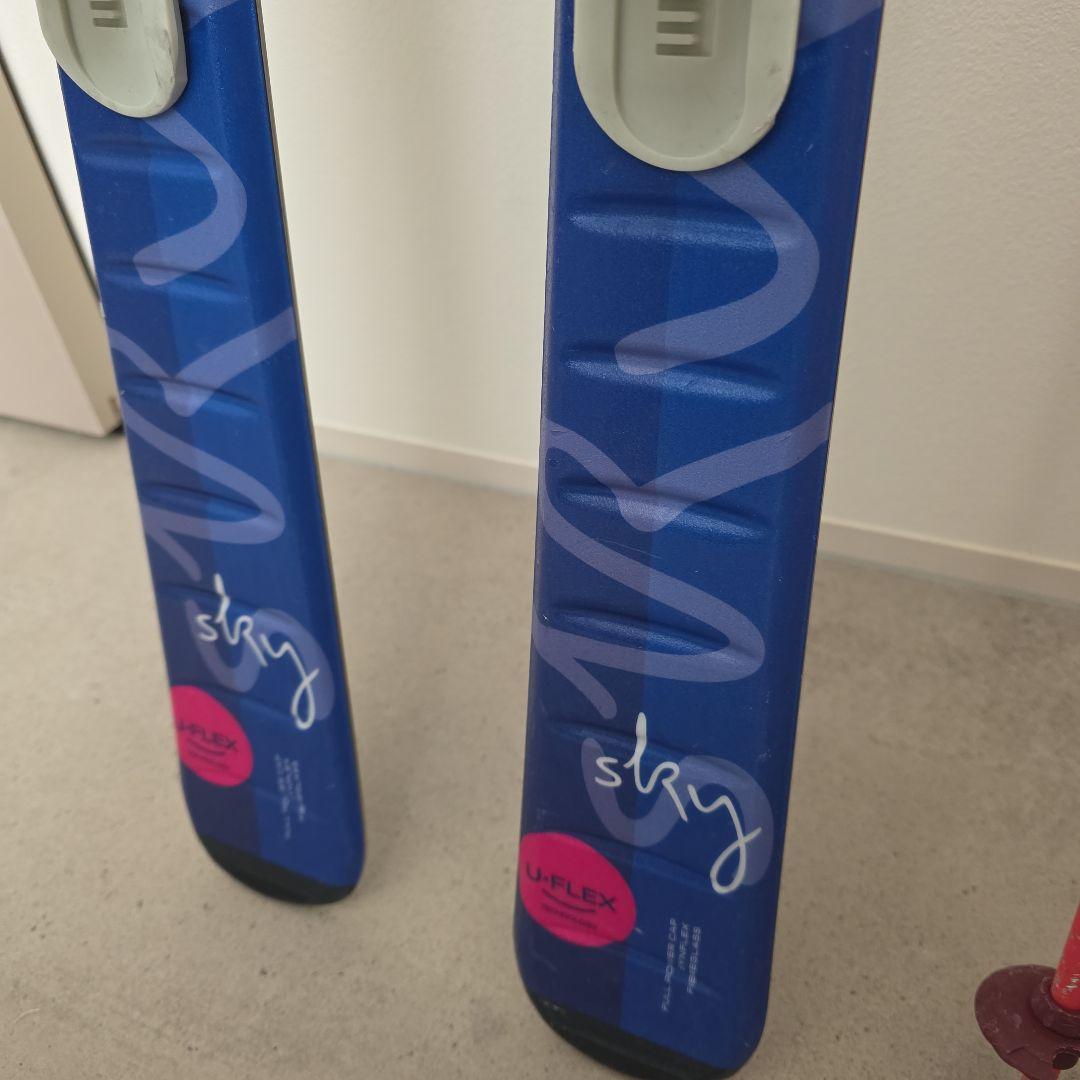 Elan 子ども用スキー 130cm 　ATOMIC　ストック90cm　セット