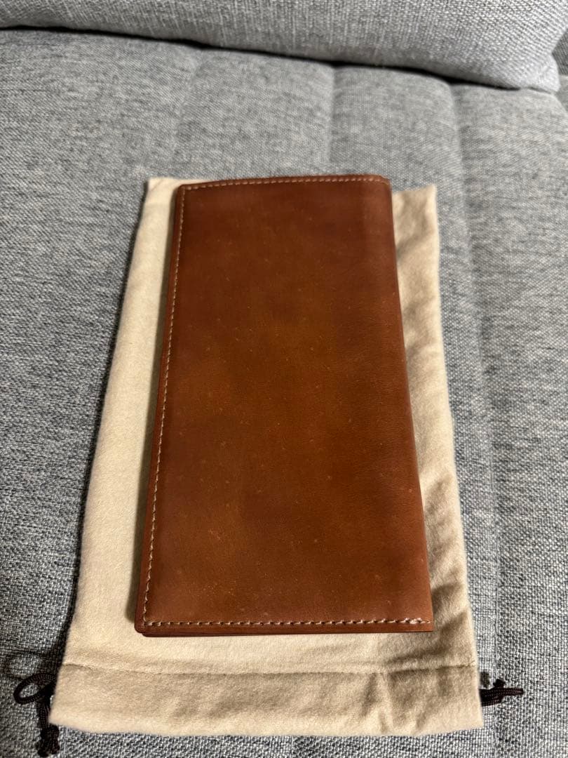 SHELL CORDOVAN 2 シェルコードバン2ファスナー小銭入れ付き長財布