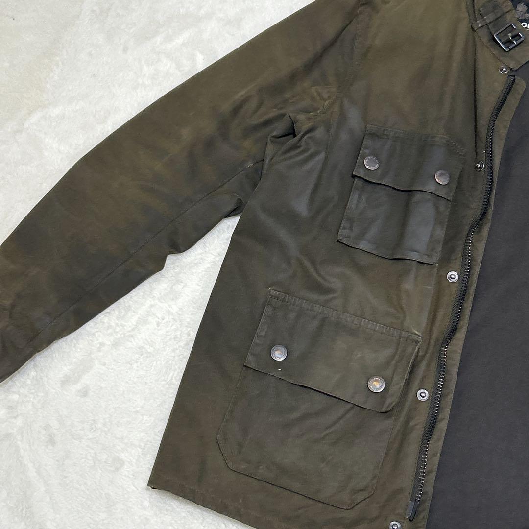Barbour オイルドジャケット モーターサイクルジャケット　ウール　バブア
