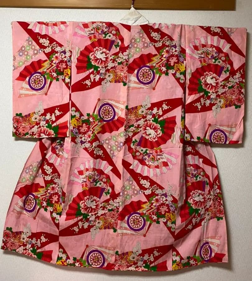 No.10アンティーク子供着物正絹七五三着丈120センチ裄丈56センチ