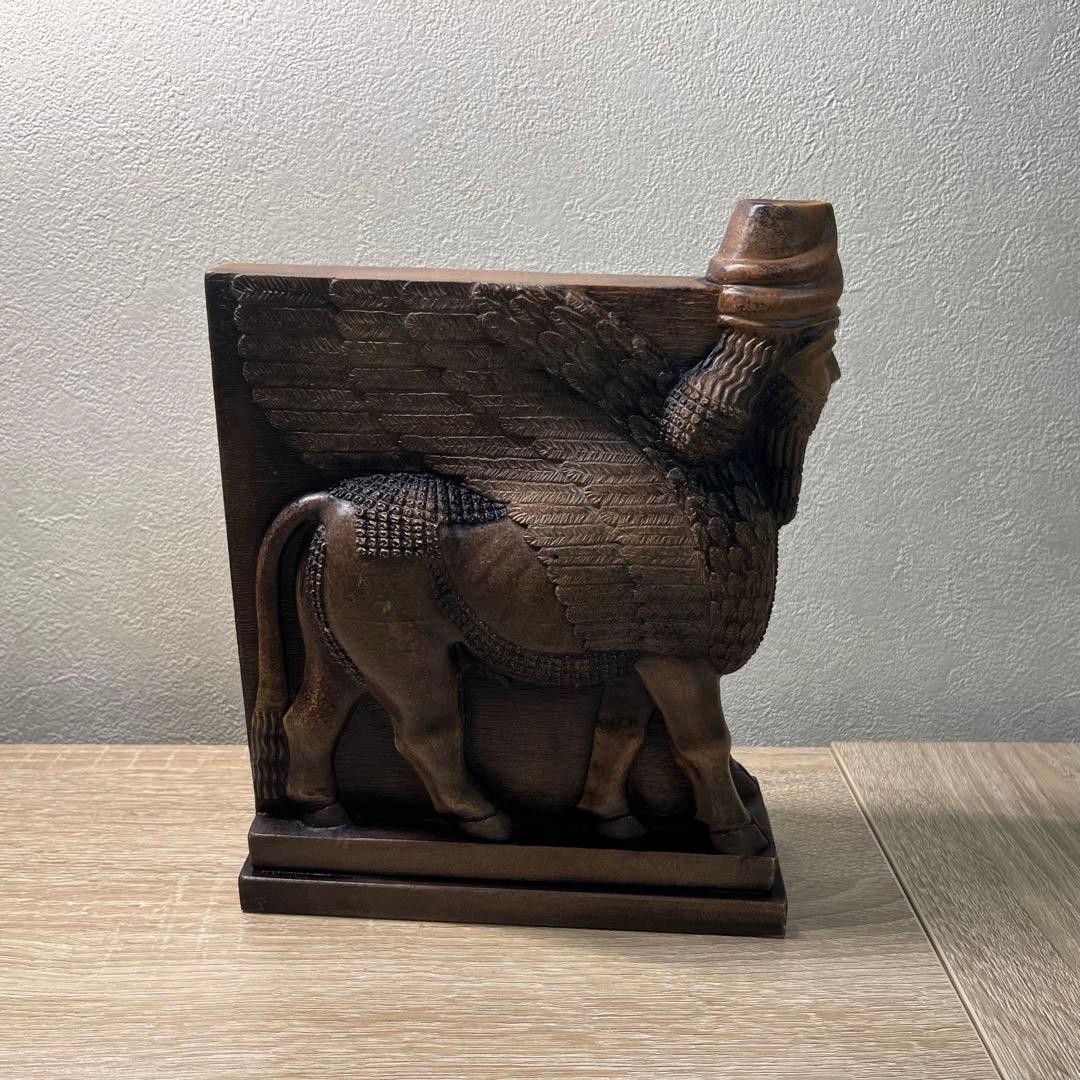 大英博物館 人頭有翼獅子像 winged bull bookstand