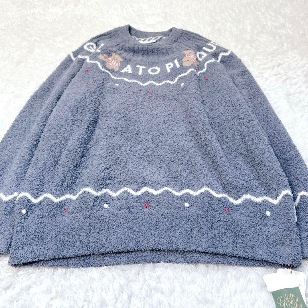 【新品】ジェラートピケ 上下2点 ノルディック プルオーバー&ロングパンツセット