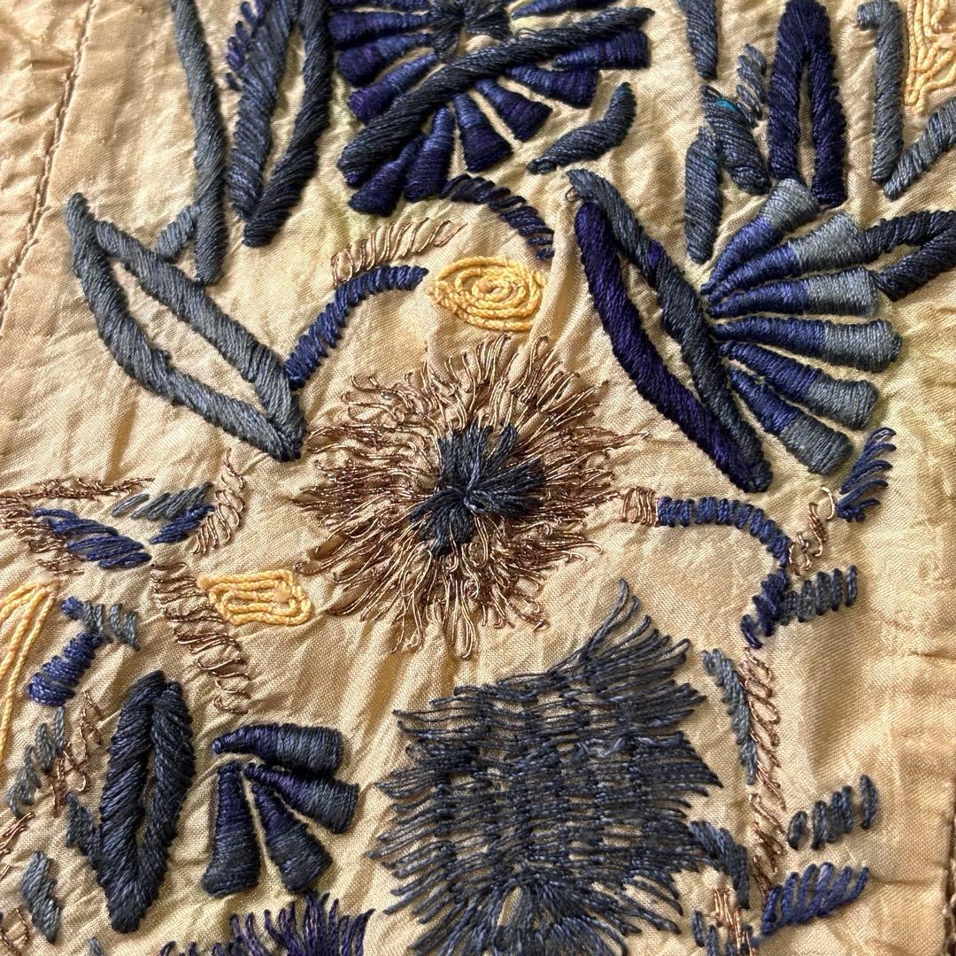 【archive】dries van noten シルク100% 手刺繍ブラウス