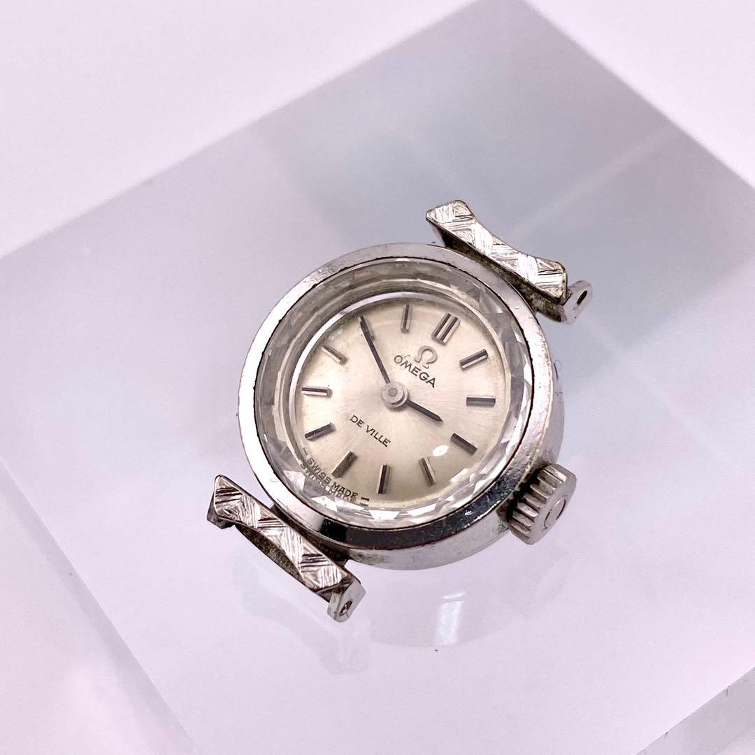 【稼働品】OMEGA オメガ DeVille 手巻き時計 レディース ケースのみ