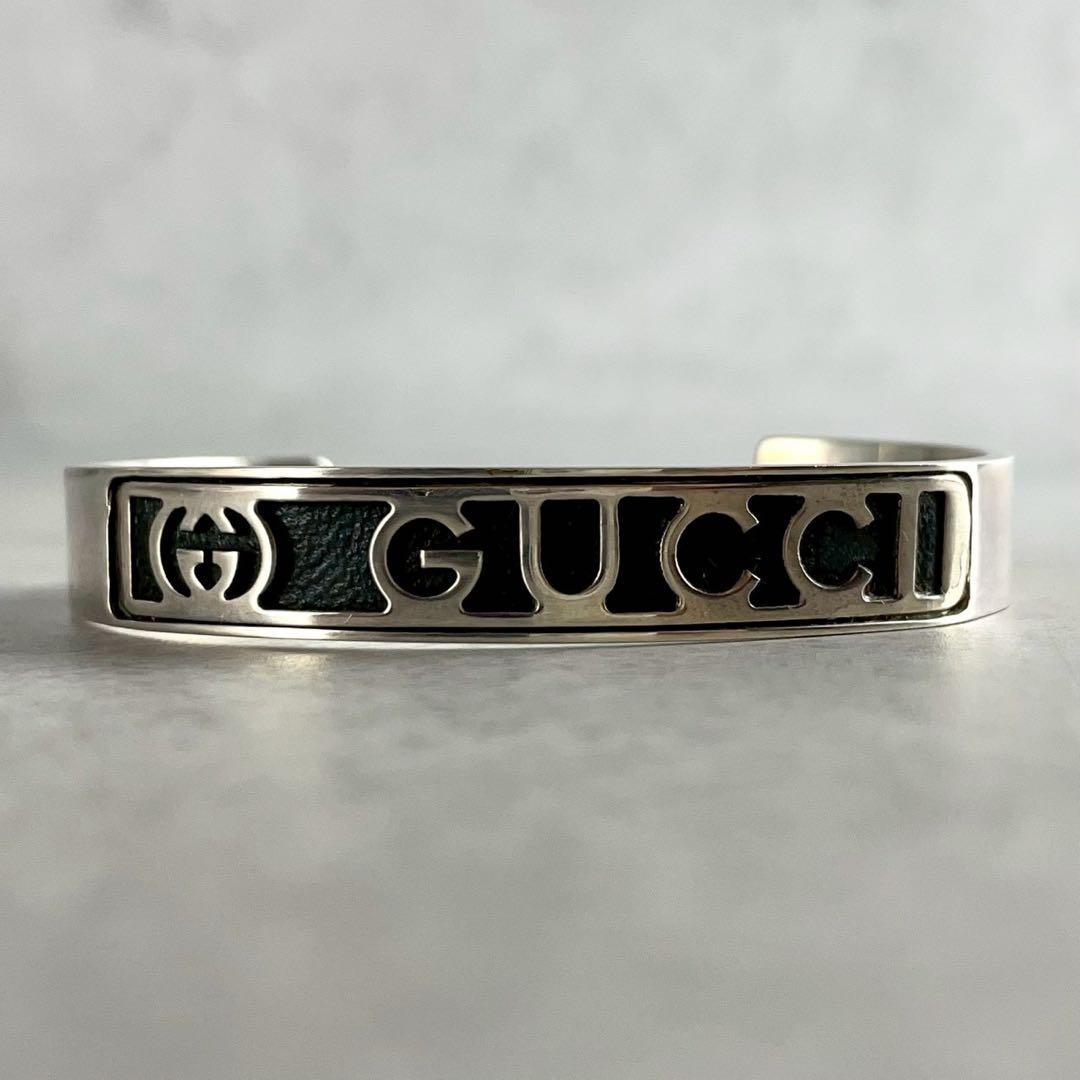 アクセサリー GUCCI Mint Interlocking GG Bangle 925