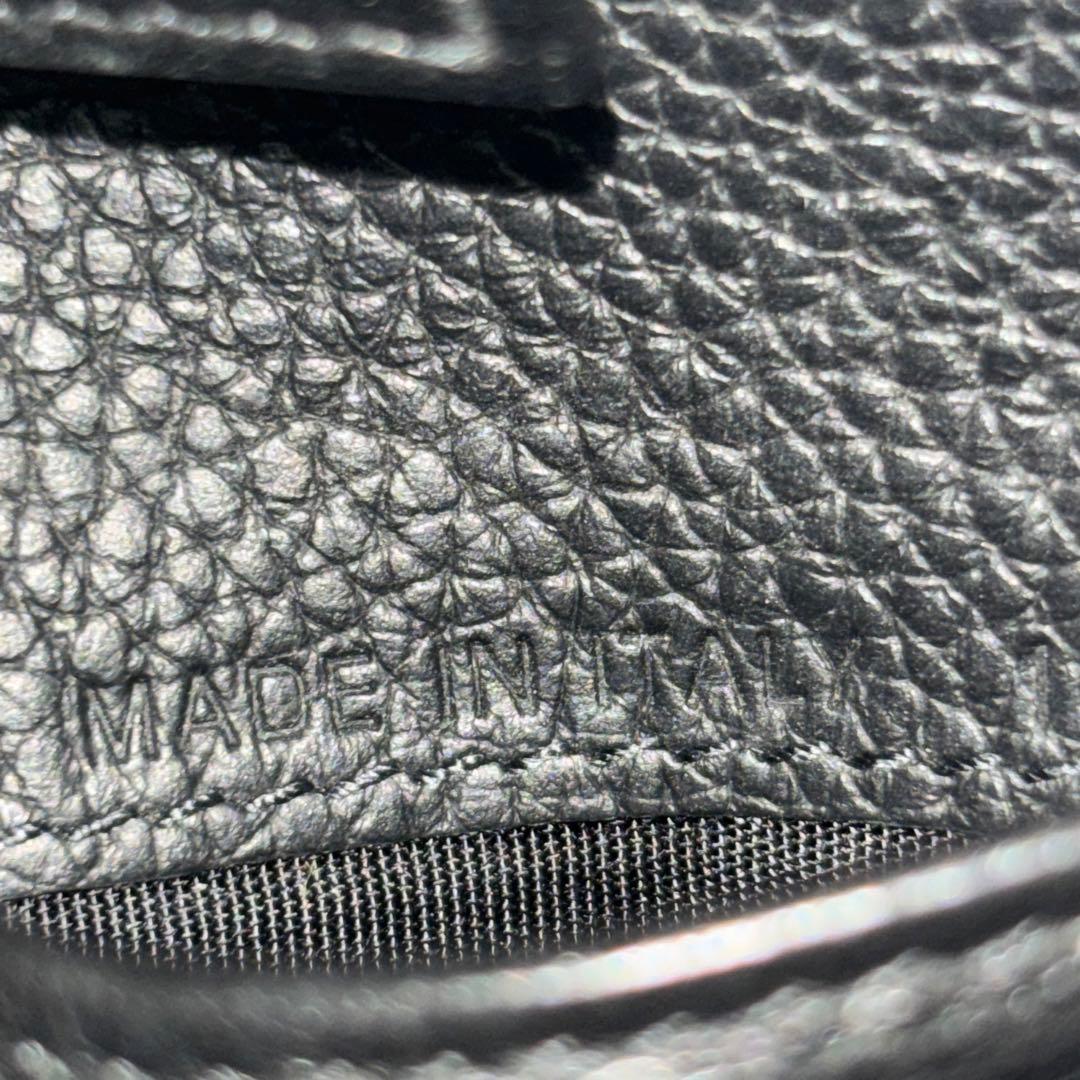 Christian Dior ブラックレザー 二つ折り財布