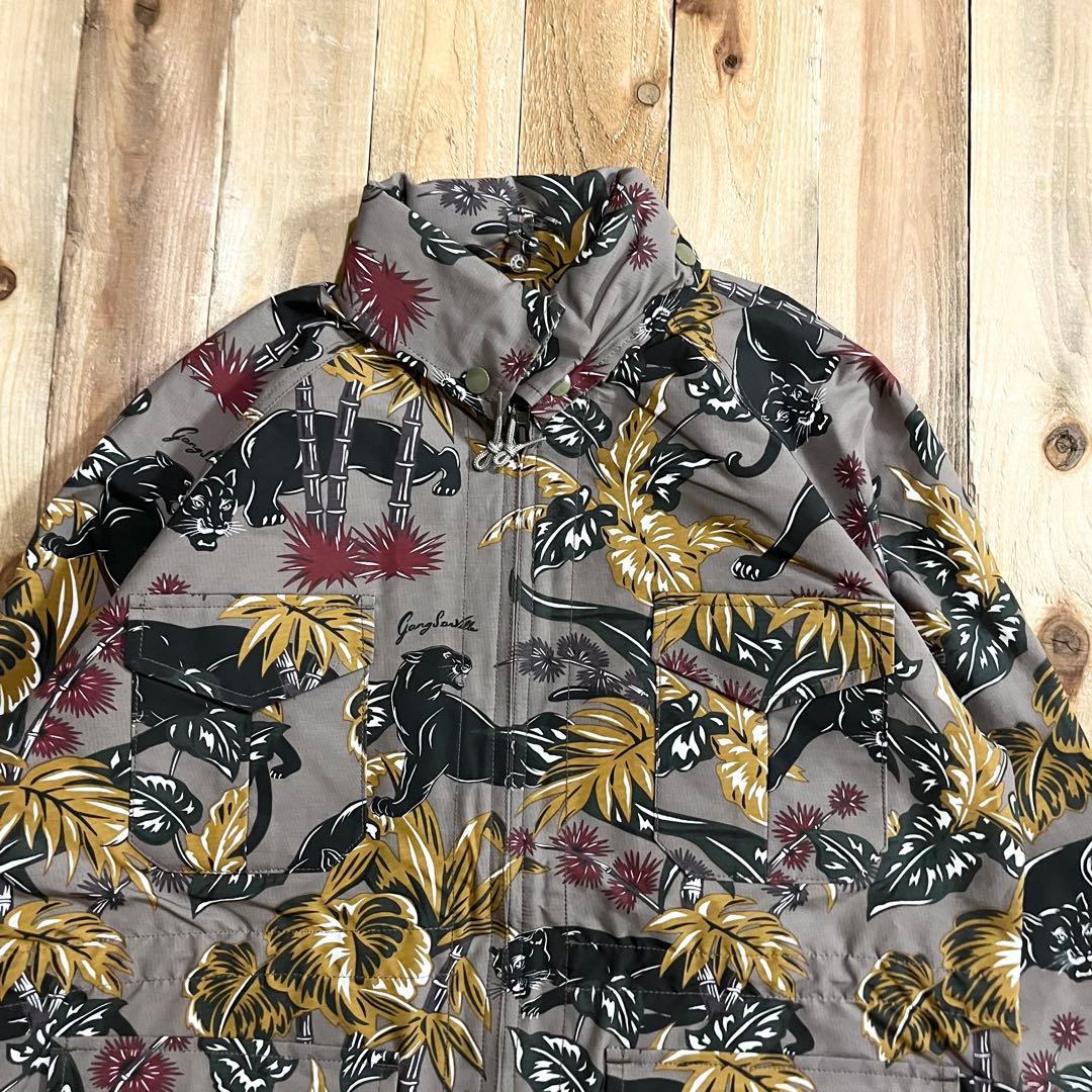 新品タグ付き GANGSTERVILLE 総柄 マウンテンパーカー Sサイズ