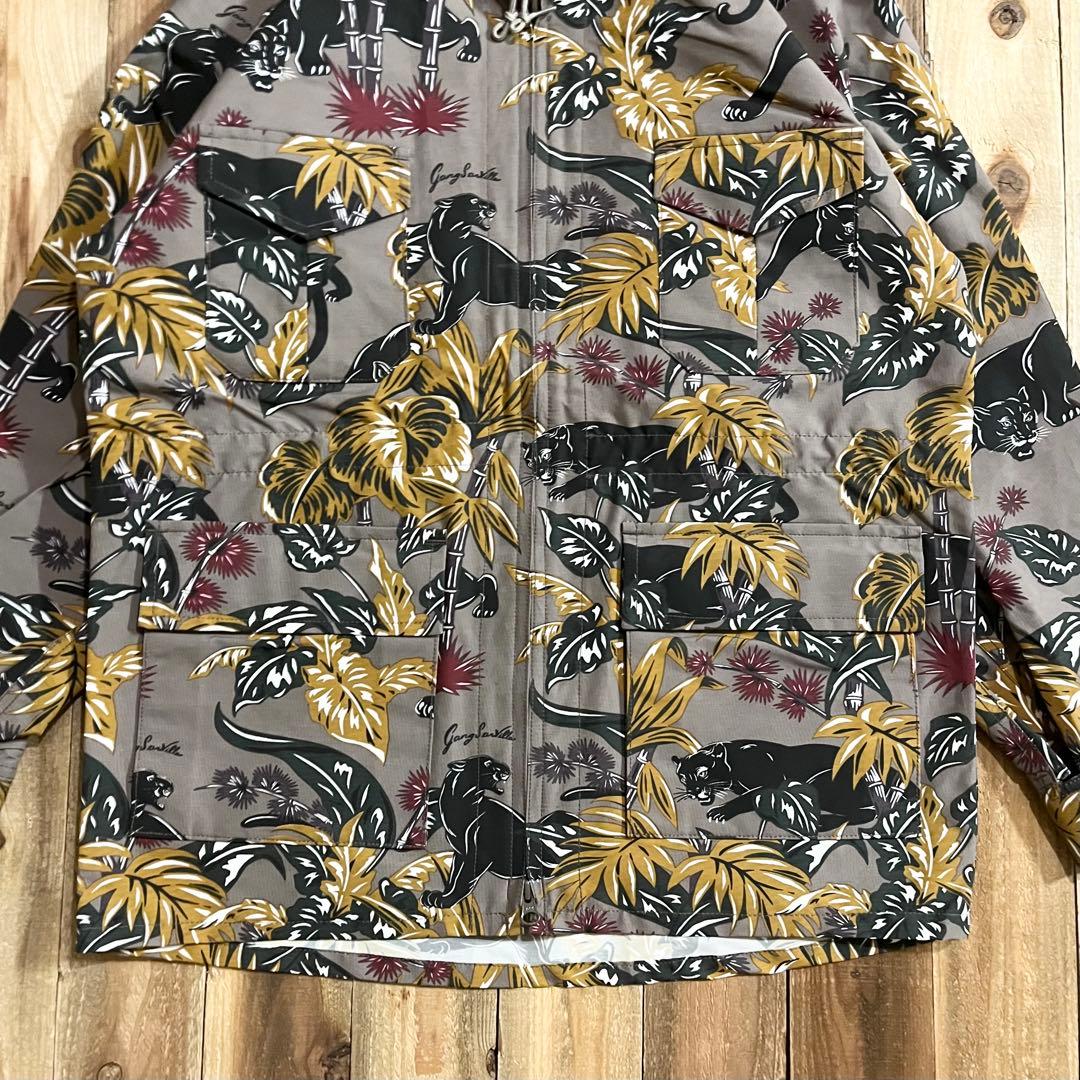 新品タグ付き GANGSTERVILLE 総柄 マウンテンパーカー Sサイズ