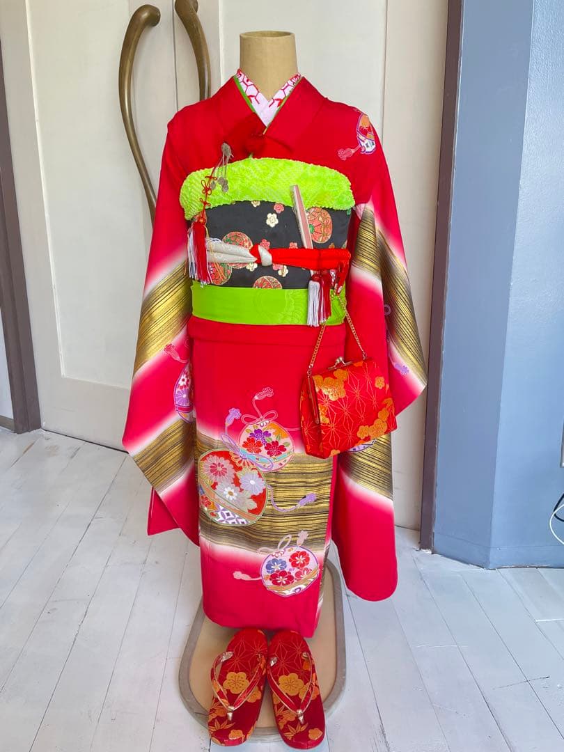 ⭐️金曜までSALE⭐️ 七五三７歳フルセット一式　レトロ　アンティーク　日本製A