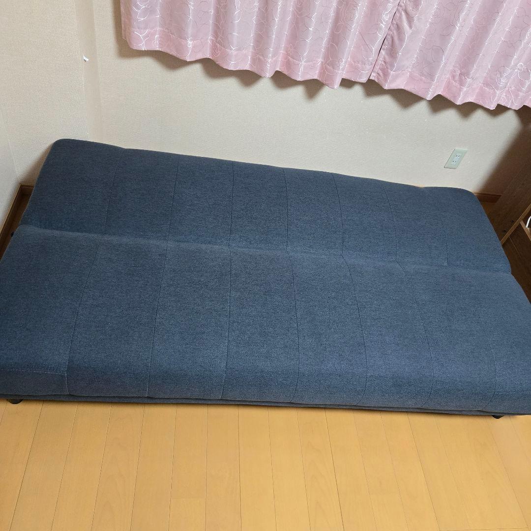 グレー ソファベッド シンプルデザイン