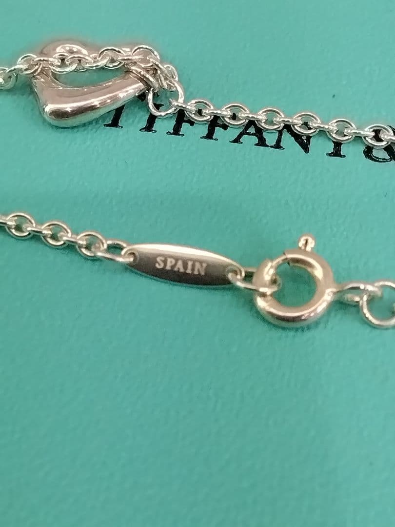 TIFFANY　925オープンハートブレスレット　　中古品