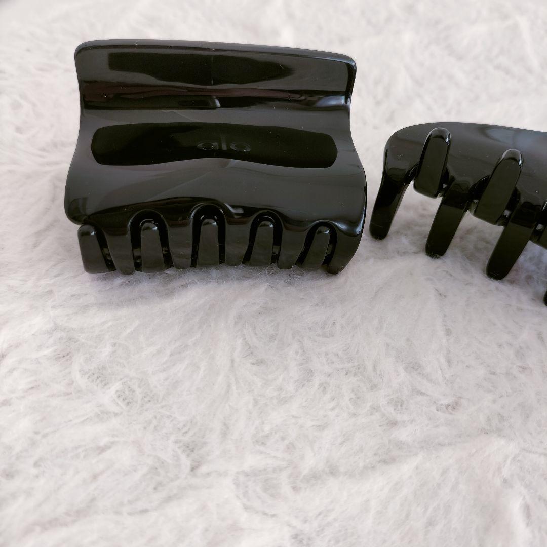 日本未入荷　大人気ブランド alo yoga ブラック ヘアクリップ 2個セット