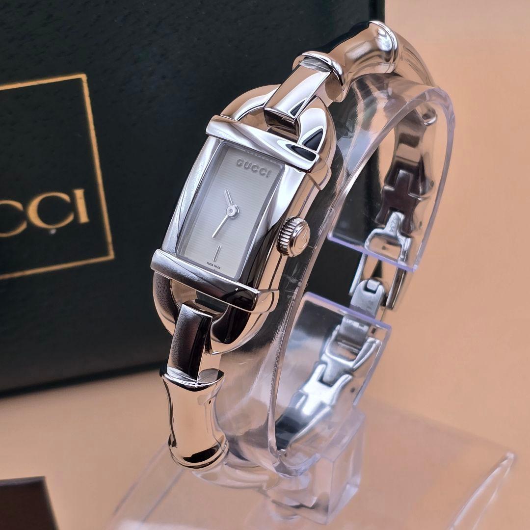美品 GUCCI グッチ 腕時計 6800Ｌ バンブーモチーフ