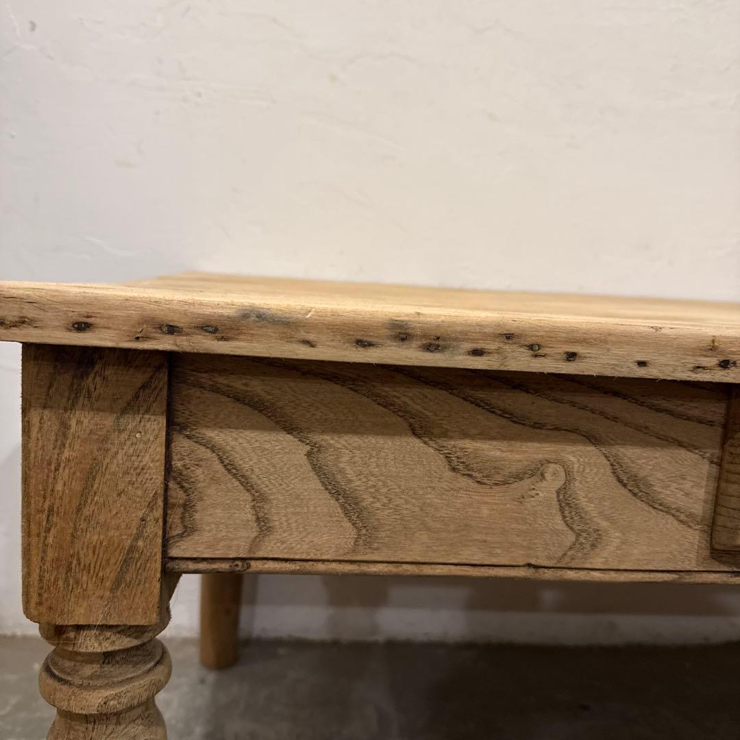 年末年始saleヴィンテージ　コーヒーテーブル　引き出し付き　剥離