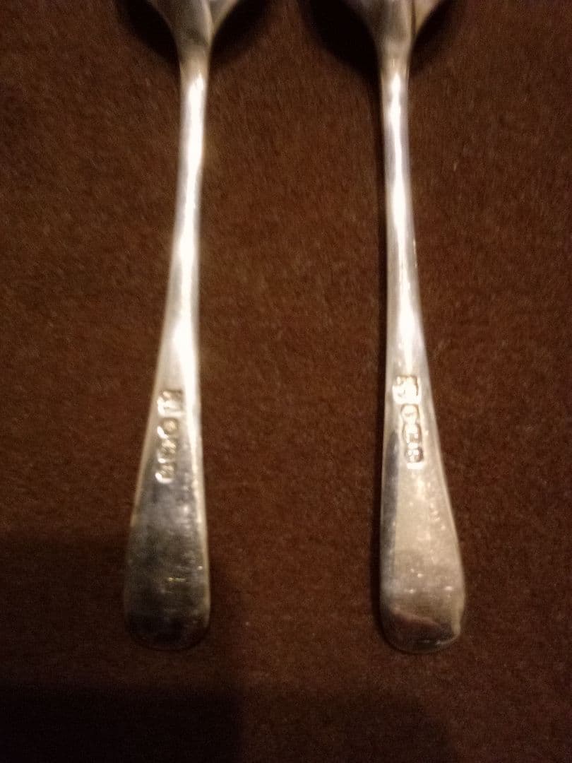 イギリス シルバーコ—ヒ—スプーン ３本組 １９３５年
