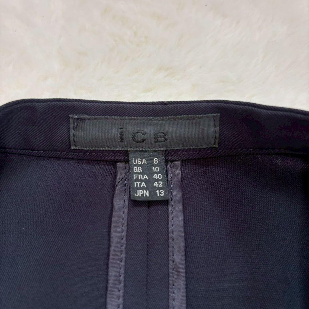 iCB アイシービー Fied セットアップ ストレッチ 洗濯可 ネイビー