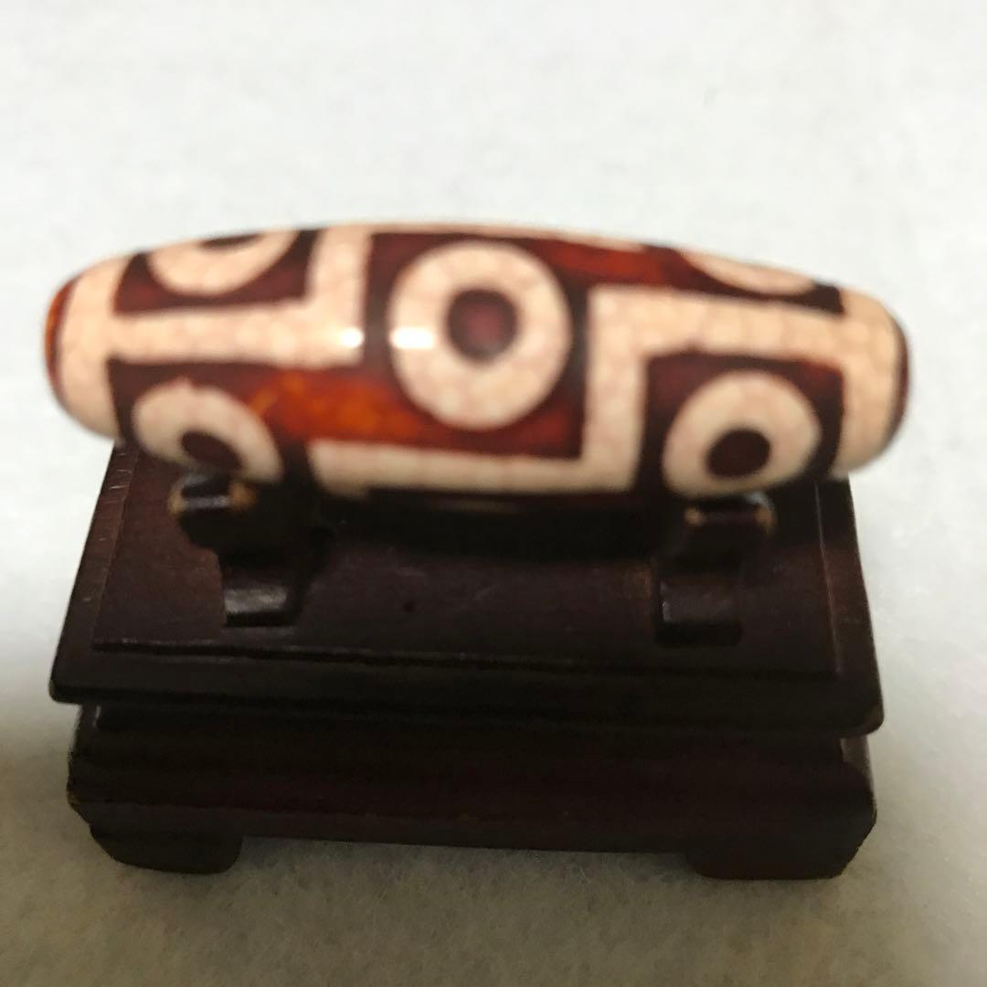 超激レア珍品‼︎ 赤龍紋　九眼天珠　凹凸有り