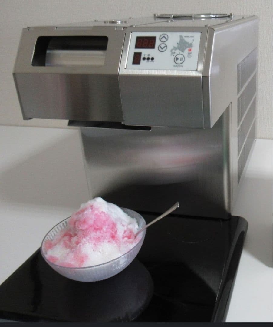ステンレス製 かき氷機 コンパクト