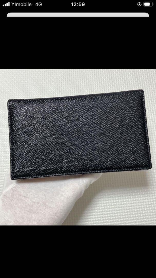 未使用　BVLGARI ブルガリ　マン　レザー長財布　ブラック　黒　箱カード付き