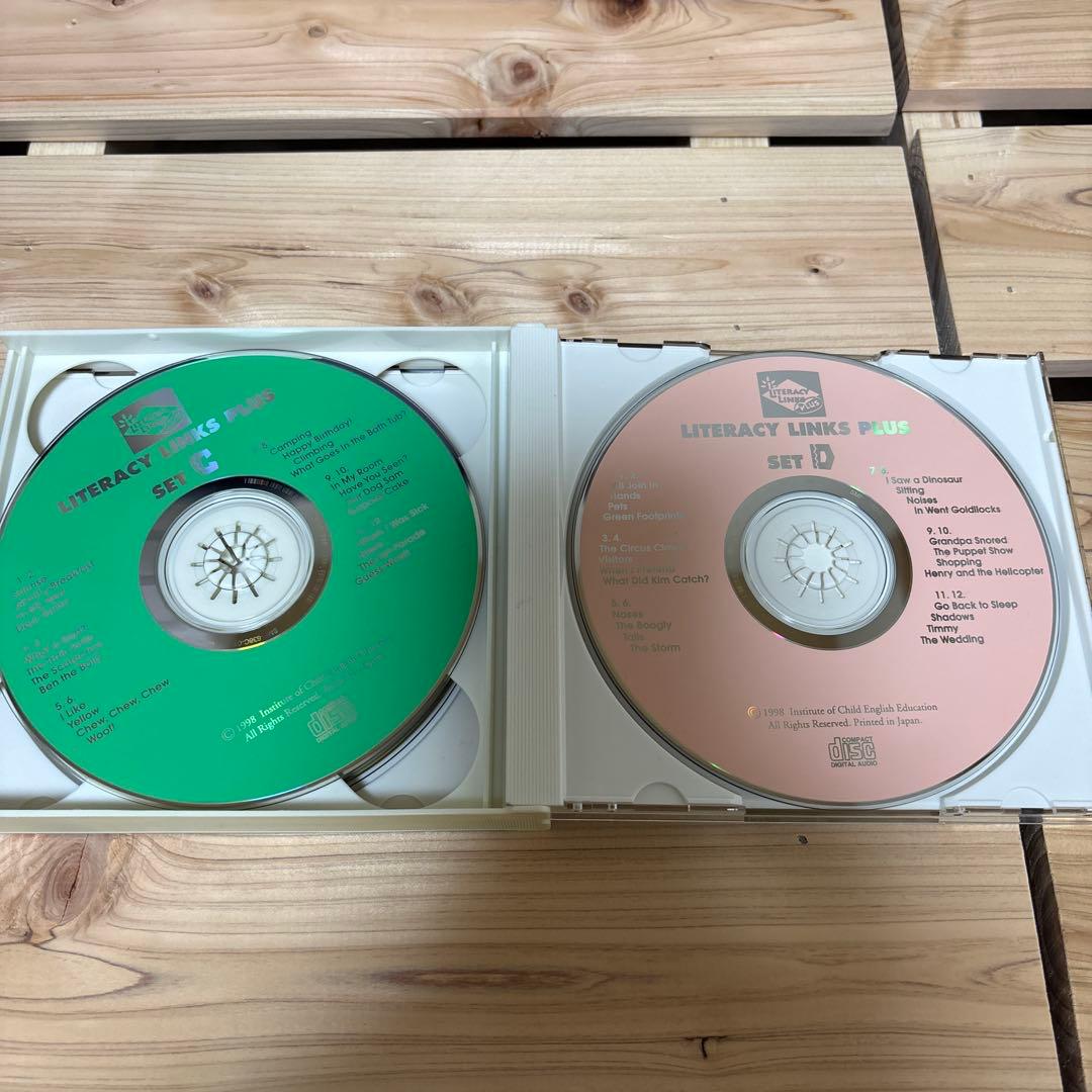 【絶版】【欠品なし】児童英語研究所　リタラシーリンクス　英語絵本96冊&CD4枚