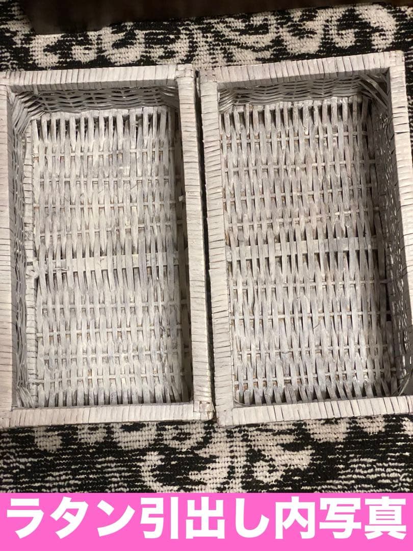 美品♦️コンパクト ホワイト チェスト♦️ロココ仕様 シャビー♦️カントリー♦️送料込