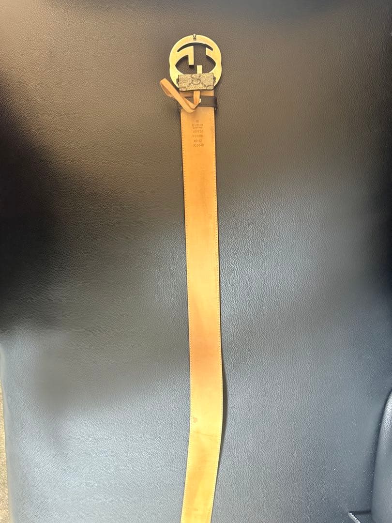 GUCCI グッチ GG柄 ベルト シルバーバックル