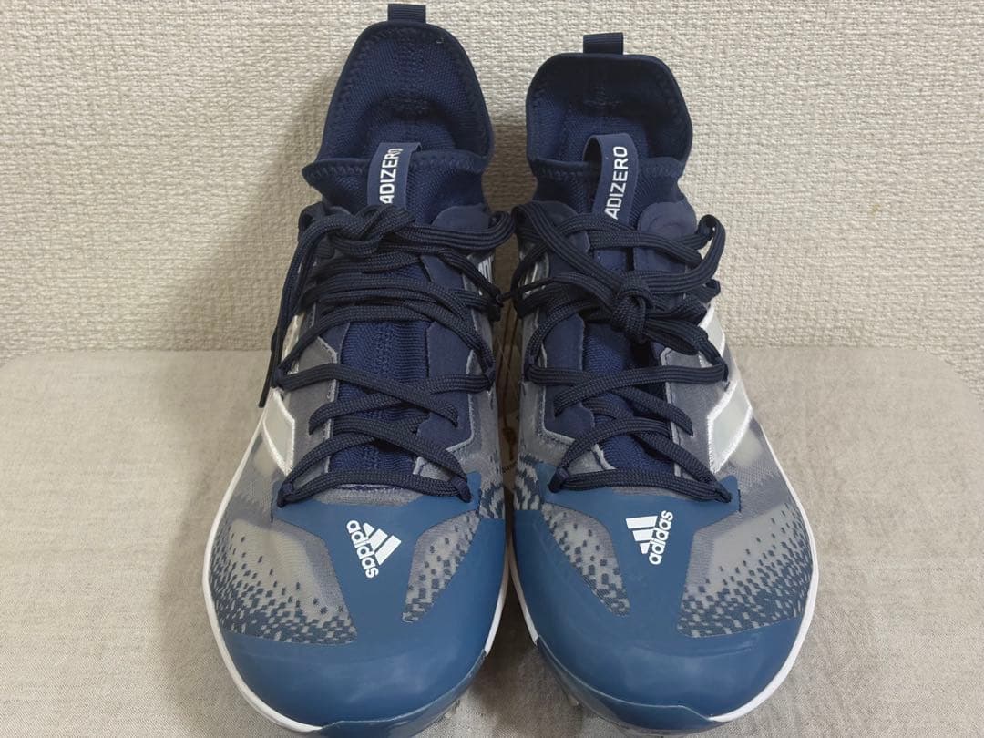 【日本未発売】adidas 海外モデル スパイク ネイビー 28.5cm ⑤