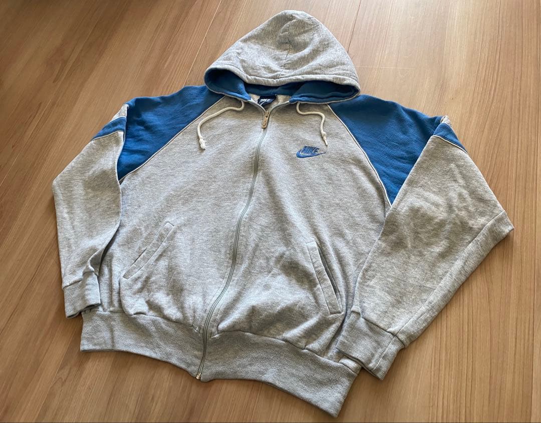【銀タグ】80s〜90sヴィンテージ NIKE フルジップパーカー XL