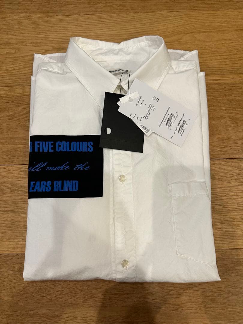 定価以下 25ss UNDERCOVER コットンタイプライター長袖シャツ 3