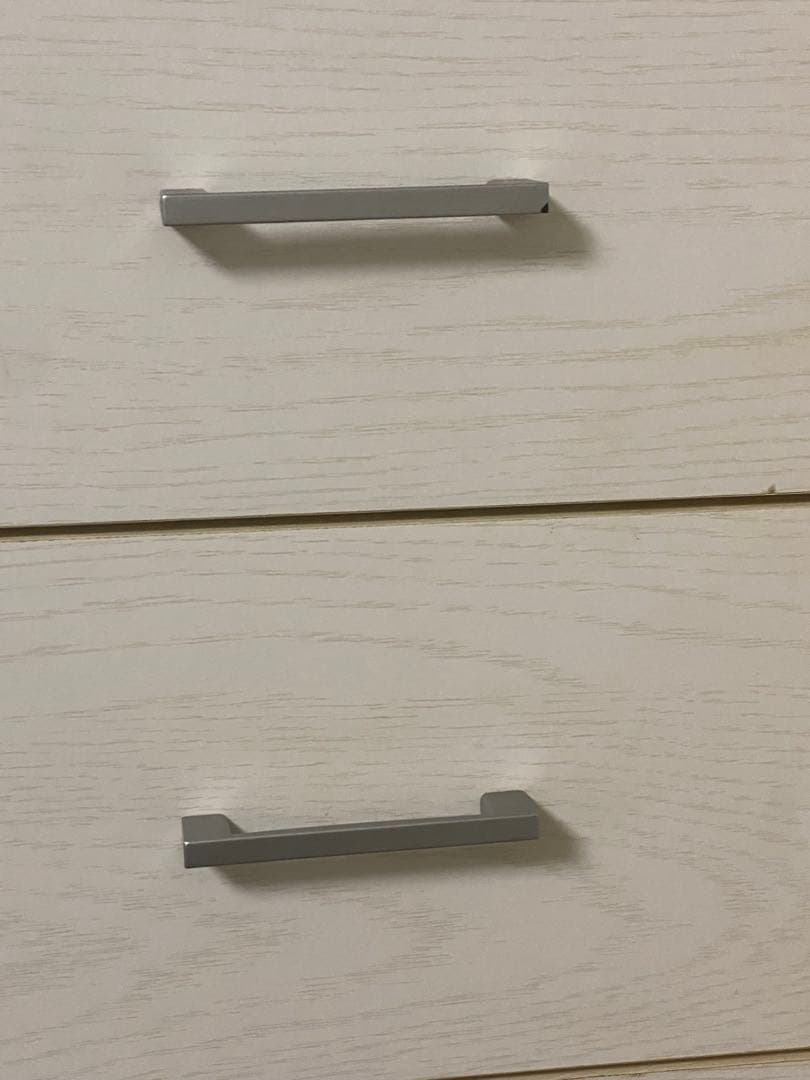 ４段 大容量チェスト♦️ロココ装飾♦️お洒落なホワイトローズ♦️シャビー 木目♦️送料込